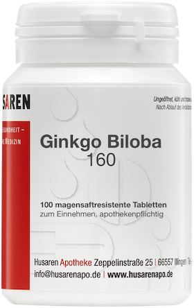 Ginkgo Biloba 160, 100 Tabletten