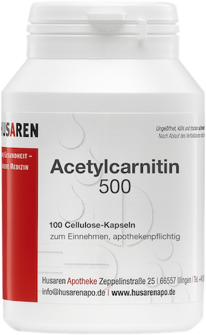 Acetylcarnitin 500, 100 Capsules