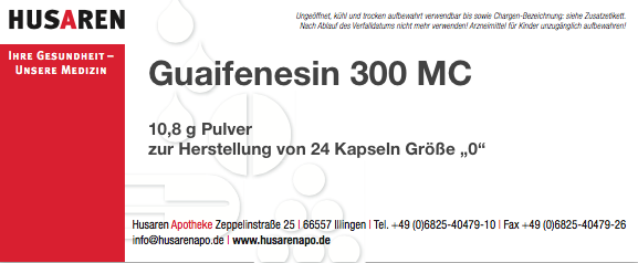 Guaifenesin 300 MC, Beutel