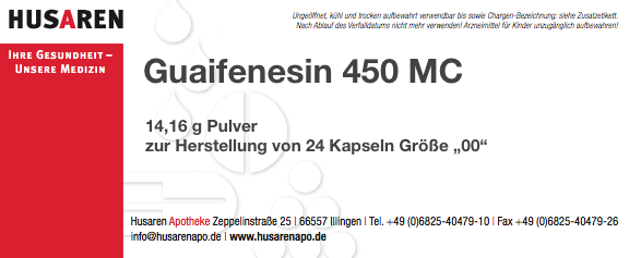 Guaifenesin 450 MC, Beutel