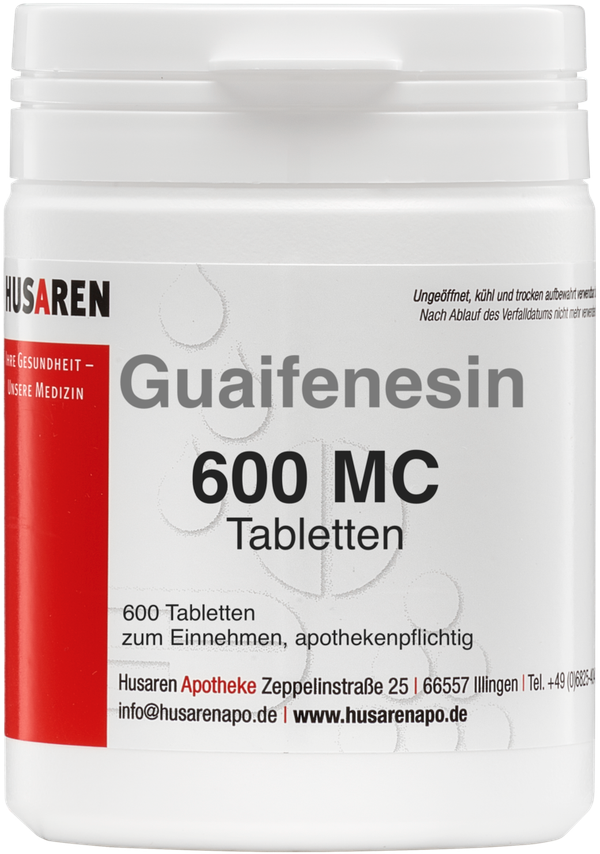 Guaifenesin 600 MC, 300 Tablets